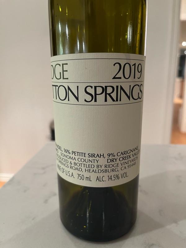 Ridge Vineyards Lytton Springs Dry Creek Valley | Vinify