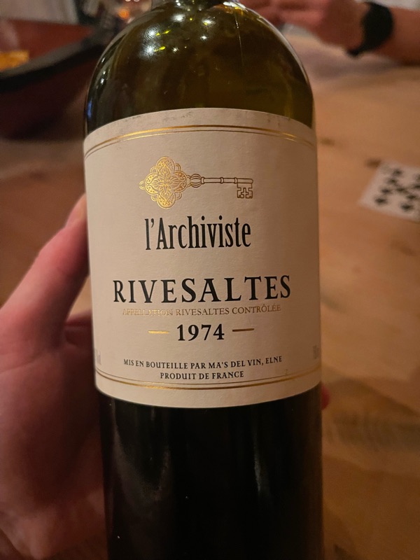 L'Archiviste Rivesaltes | Vinify