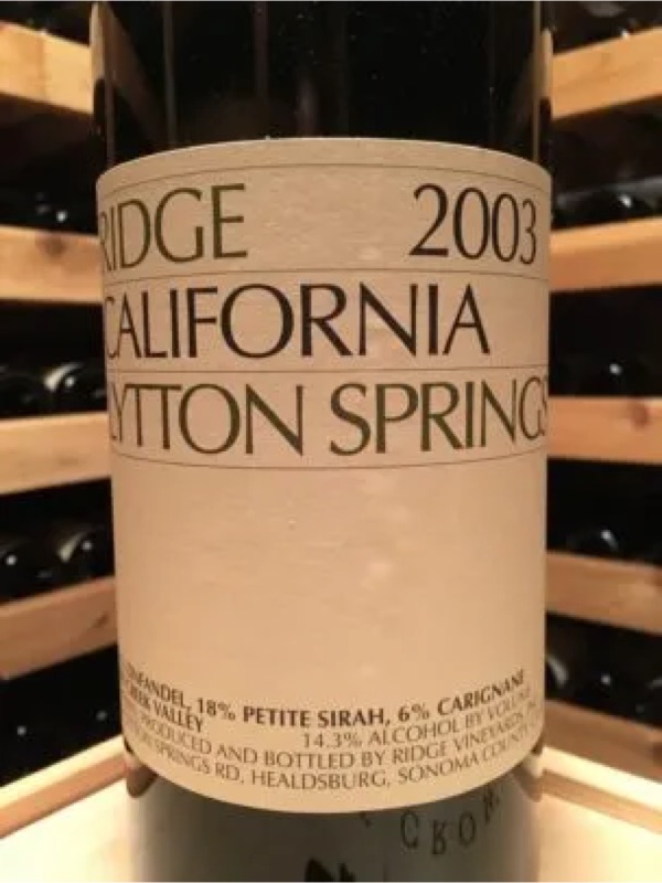 Ridge Vineyards Lytton Springs Dry Creek Valley | Vinify